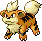 #058 Growlithe sprite Rubí / Zafiro