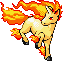 #078 Rapidash sprite Rubí / Zafiro