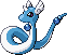 #148 Dragonair sprite Rubí / Zafiro