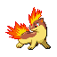 #156 Quilava sprite Rubí / Zafiro Shiny