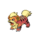 #058 Growlithe sprite Diamante / Perla