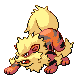 #059 Arcanine sprite Diamante / Perla