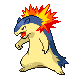 #157 Typhlosion sprite Diamante / Perla