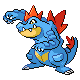 #160 Feraligatr sprite Diamante / Perla