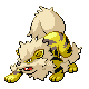 #059 Arcanine sprite Diamante / Perla Shiny