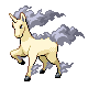#078 Rapidash sprite Diamante / Perla Shiny