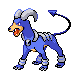 #229 Houndoom sprite Diamante / Perla Shiny
