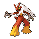 #257 Blaziken sprite Diamante / Perla Shiny