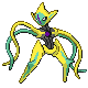 #386 Deoxys Ataque sprite Diamante / Perla Shiny
