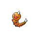 #013 Weedle sprite Oro HeartGold / Plata SoulSilver