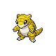 #027 Sandshrew sprite Oro HeartGold / Plata SoulSilver