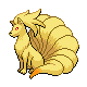 #038 Ninetales sprite Oro HeartGold / Plata SoulSilver