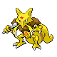 #064 Kadabra sprite Oro HeartGold / Plata SoulSilver