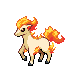 #077 Ponyta sprite Oro HeartGold / Plata SoulSilver