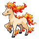 #078 Rapidash sprite Oro HeartGold / Plata SoulSilver