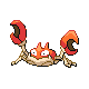 #098 Krabby sprite Oro HeartGold / Plata SoulSilver