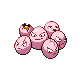 #102 Exeggcute sprite Oro HeartGold / Plata SoulSilver