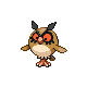 #163 Hoothoot sprite Oro HeartGold / Plata SoulSilver