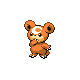 #216 Teddiursa sprite Oro HeartGold / Plata SoulSilver