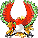 #250 Ho-Oh sprite Oro HeartGold / Plata SoulSilver