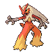 #257 Blaziken sprite Oro HeartGold / Plata SoulSilver