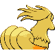 #038 Ninetales sprite Posterior