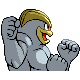 #068 Machamp sprite Posterior