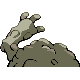 #075 Graveler sprite Posterior