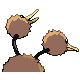 #084 Doduo sprite Posterior