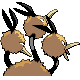 #085 Dodrio sprite Posterior
