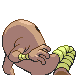 #106 Hitmonlee sprite Posterior