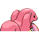 #108 Lickitung sprite Posterior