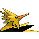 #145 Zapdos sprite Posterior