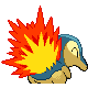 #155 Cyndaquil sprite Posterior