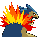 #157 Typhlosion sprite Posterior