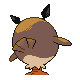 #163 Hoothoot sprite Posterior