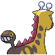 #203 Girafarig sprite Posterior