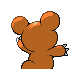 #216 Teddiursa sprite Posterior