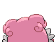 #242 Blissey sprite Posterior
