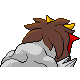 #244 Entei sprite Posterior