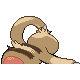 #287 Slakoth sprite Posterior