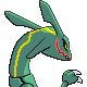 #384 Rayquaza sprite Posterior