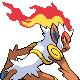 #392 Infernape sprite Posterior