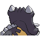 #411 Bastiodon sprite Posterior