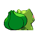#001 Bulbasaur sprite Posterior Shiny