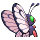 #012 Butterfree sprite Posterior Shiny