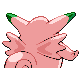 #036 Clefable sprite Posterior Shiny