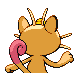 #052 Meowth sprite Posterior Shiny
