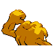 #074 Geodude sprite Posterior Shiny
