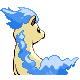 #077 Ponyta sprite Posterior Shiny